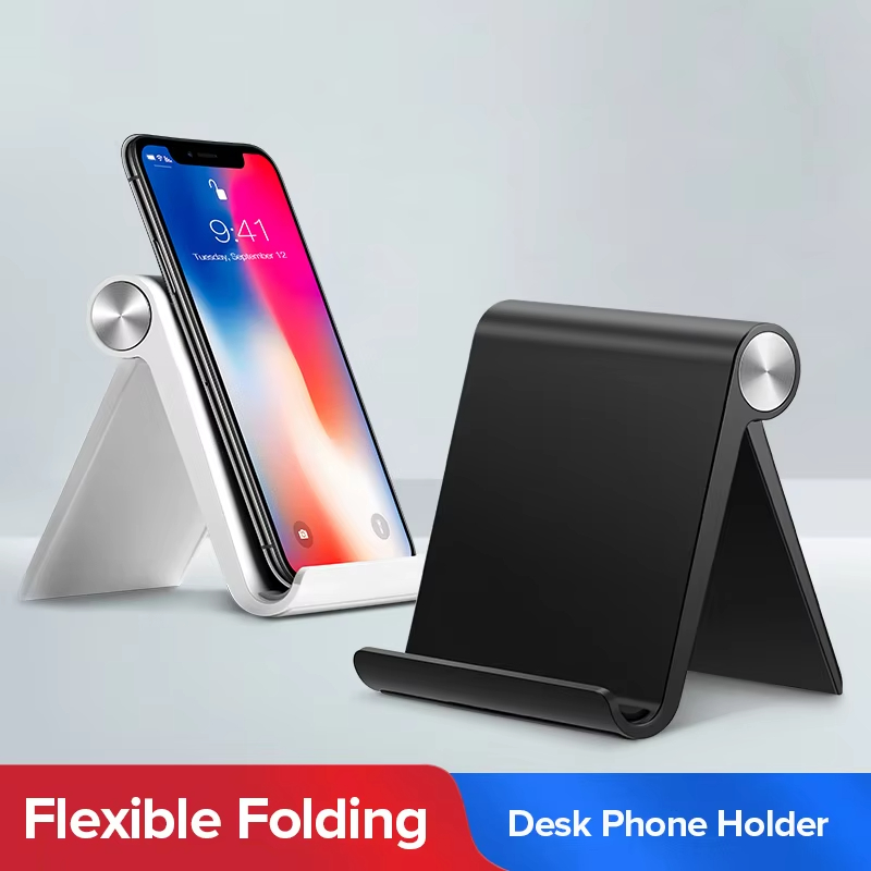 Mobile Pedestal Cabinet - Universele opvouwbare bureautelefoonhouder, draagbare verstelbare desktop