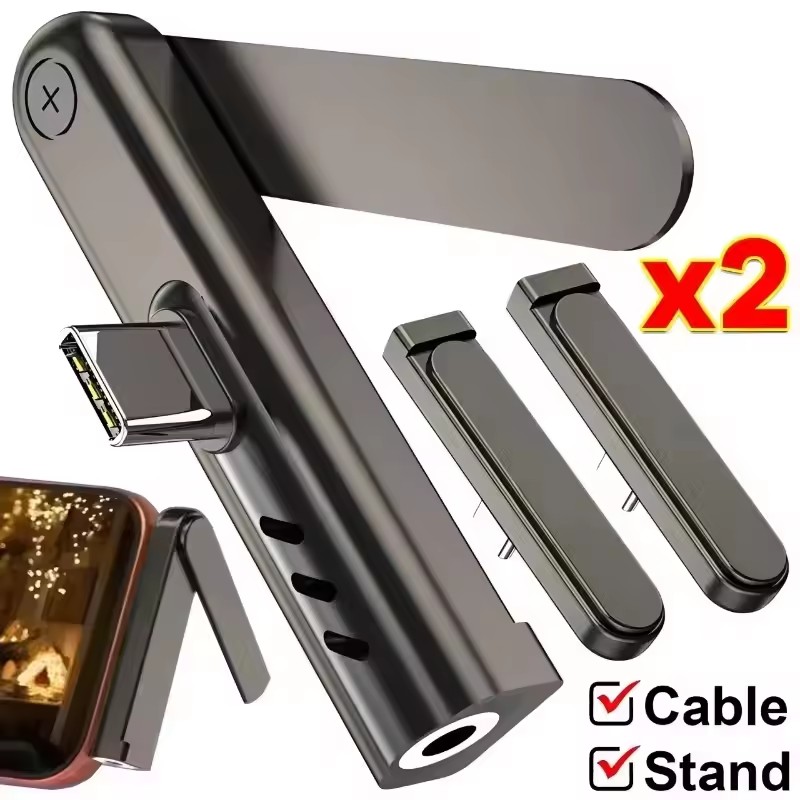 Mobile Pedestal Cabinet - 2/1PCS Draagbare USB C Naar 3.5mm