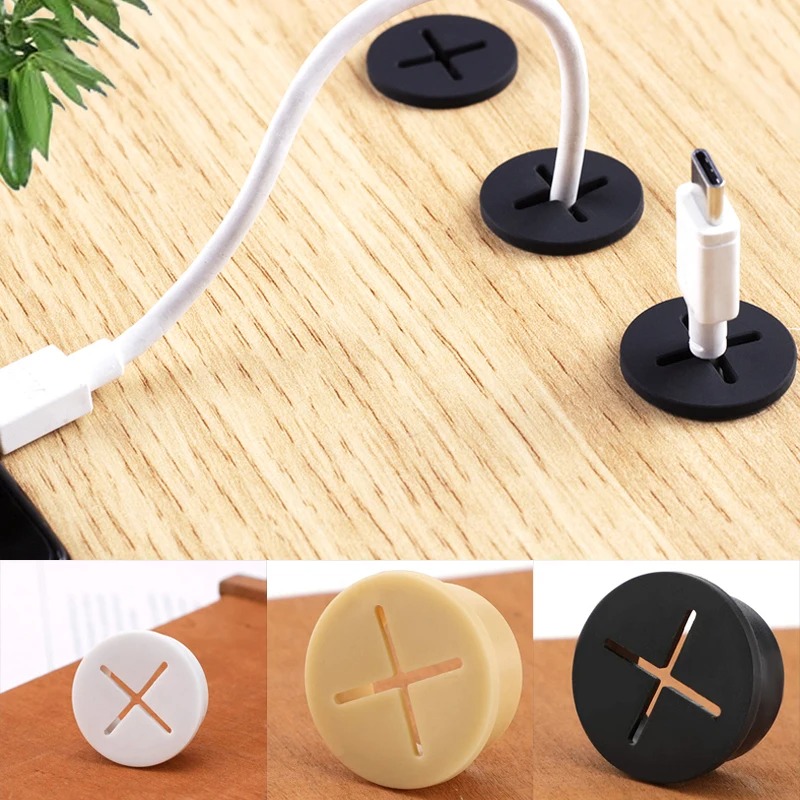 Office Furniture Suppliers - 5 STKS Flexibele Rubberen Ronde Kabel