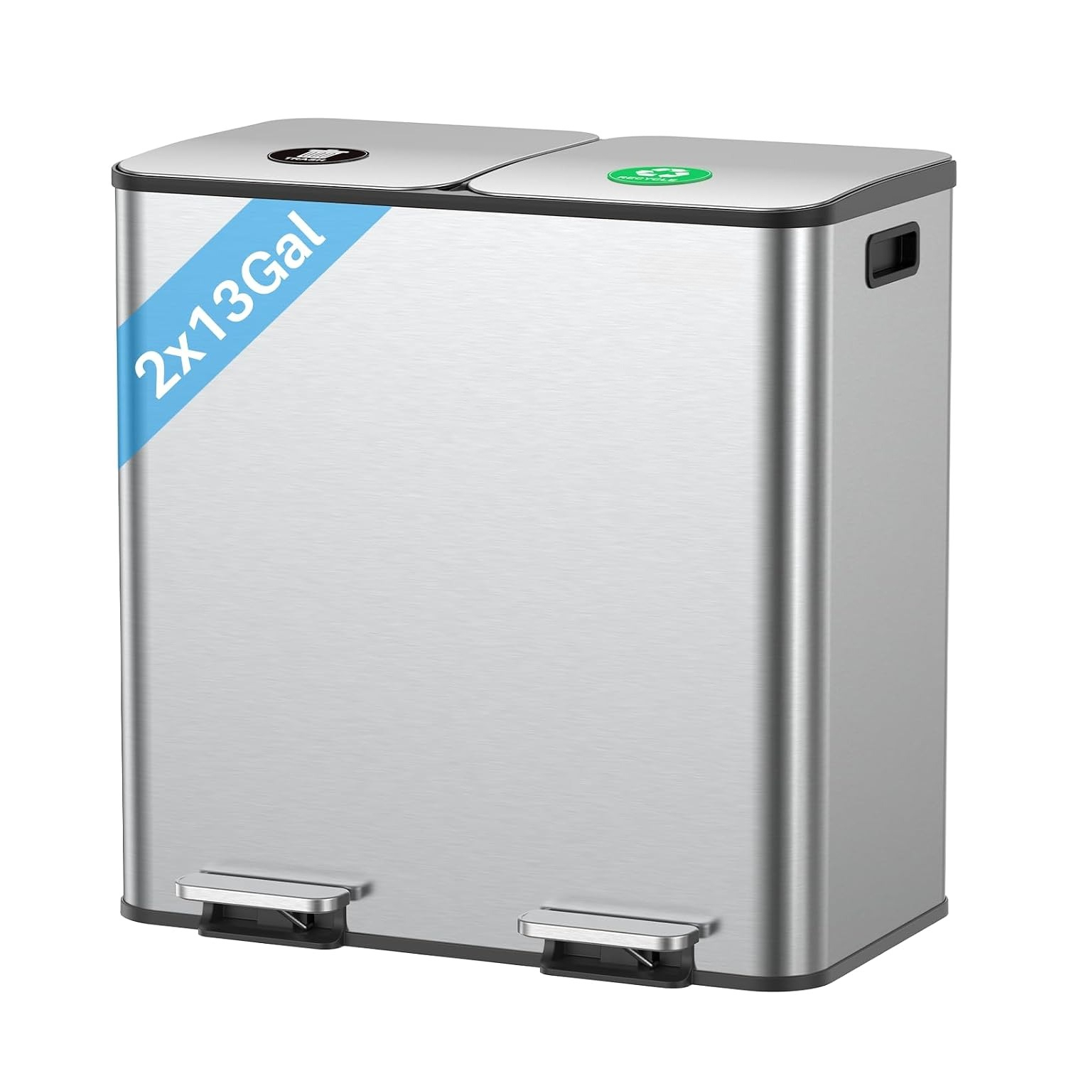 Dubbele prullenbak keuken 26 g - Office Furniture Recycling recensie en prijs