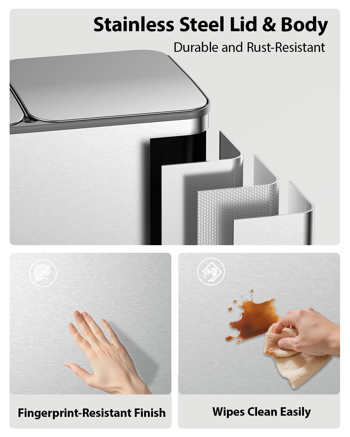 Dubbele prullenbak keuken 26 g - Office Furniture Recycling recensie en prijs