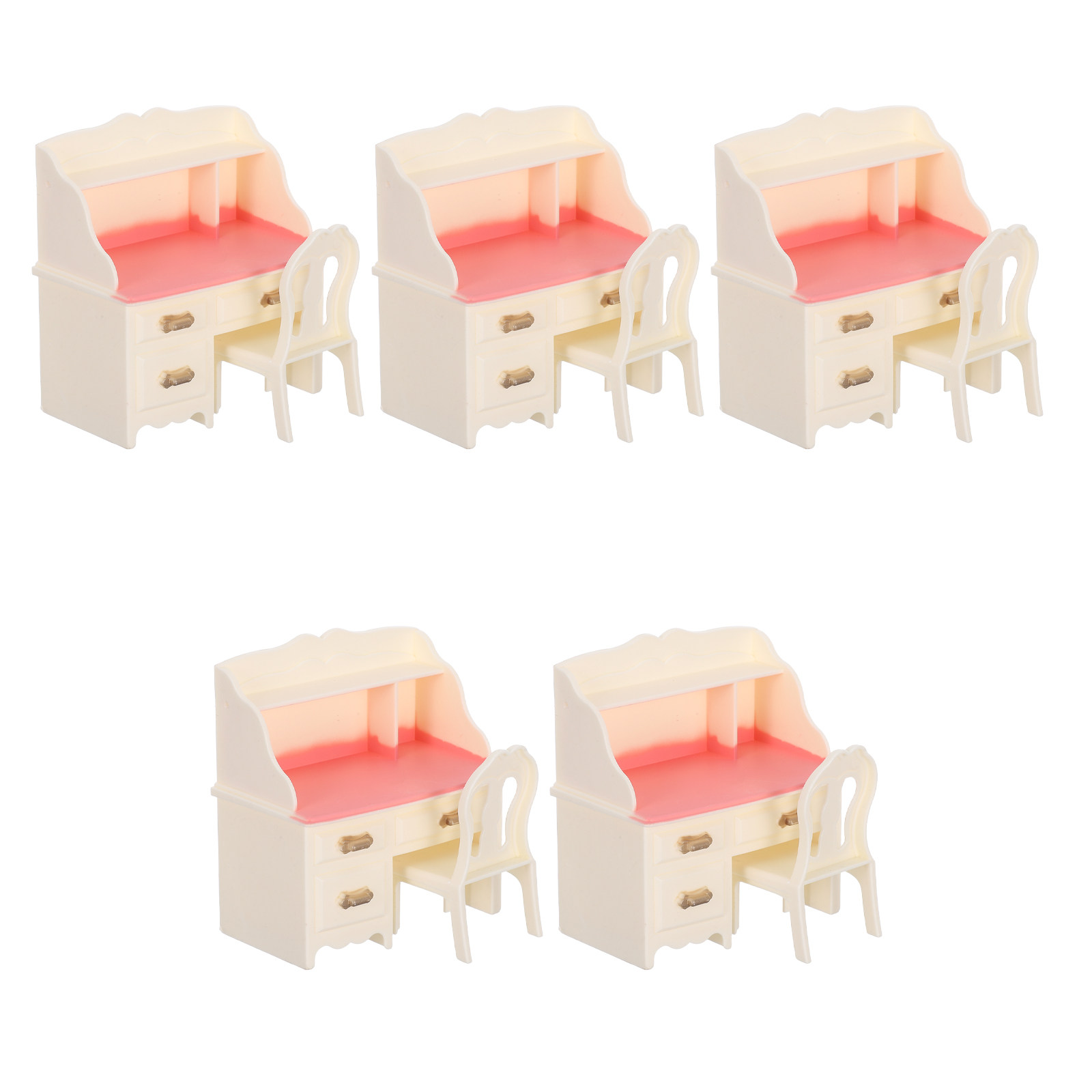 5 sets miniatuur poppenhuismeu - Office Furniture And Desks recensie en prijs