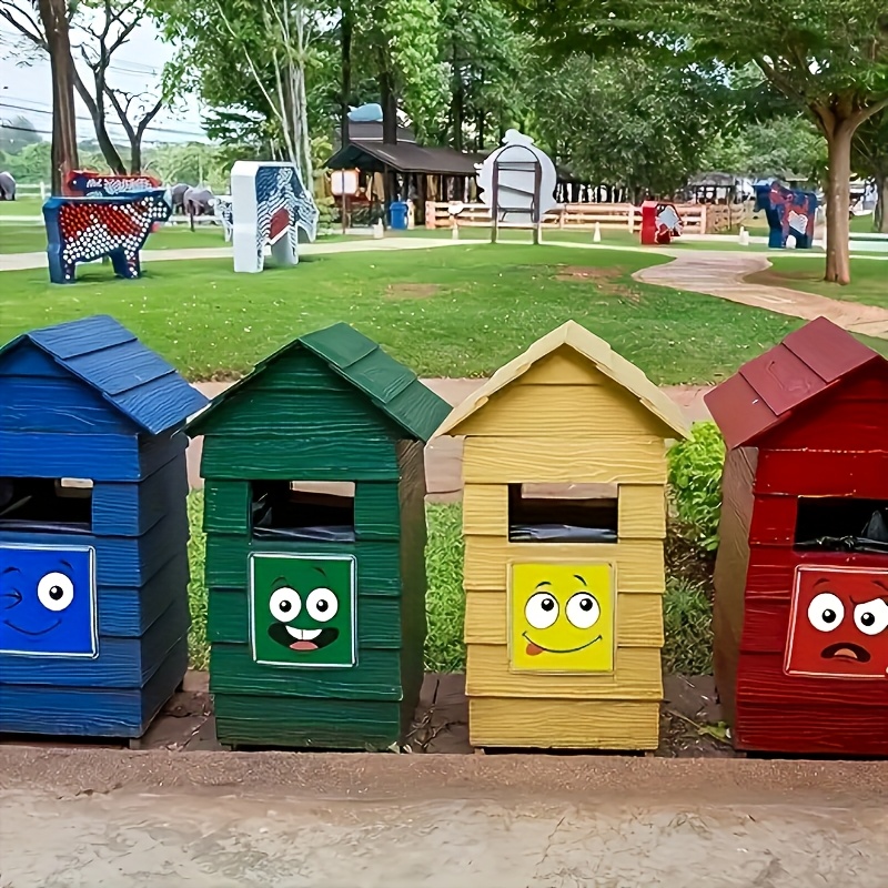 4 stuks prullenbakstickers rec - Office Furniture Recycling recensie en prijs